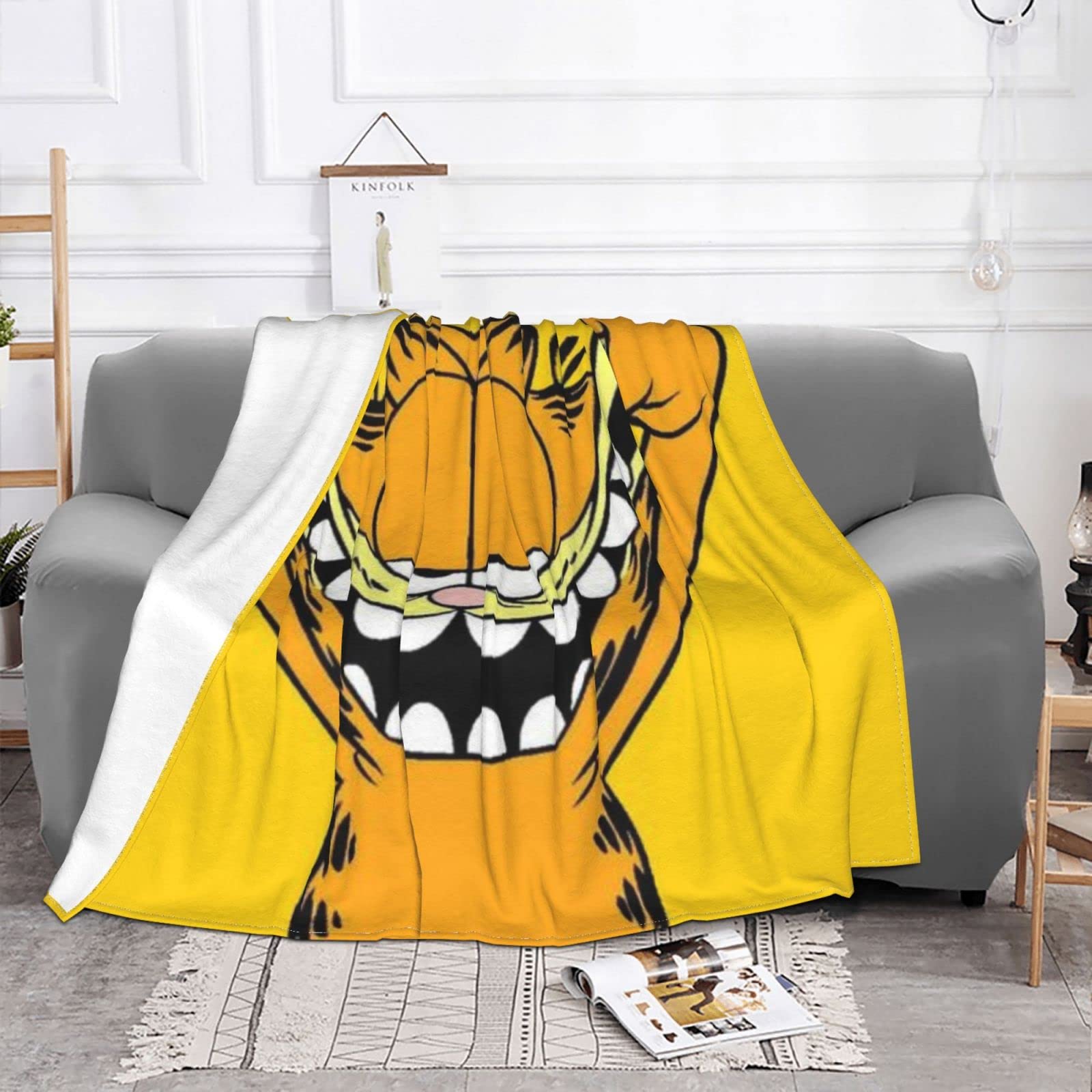 Amazon｜ガーフィールド ブランケット 毛布 フランネル 軽量